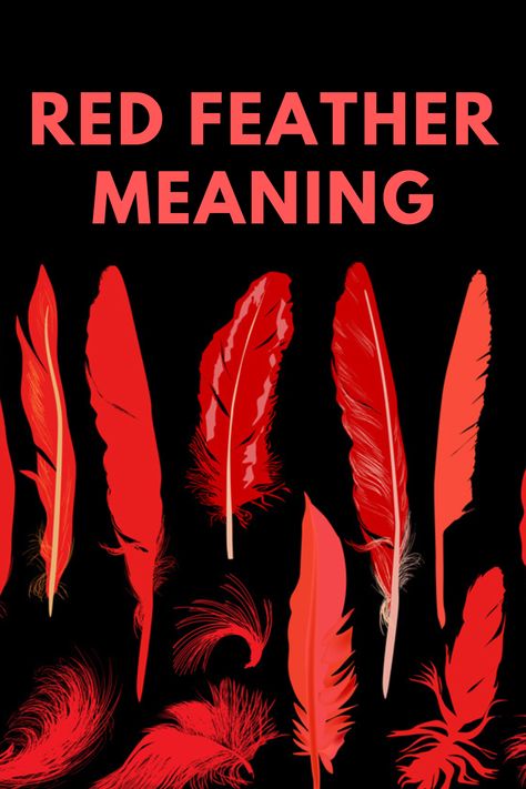 Red Indian Feather Tattoo, Red Cardinal Feather Tattoo, Red Bird Feather Tattoo, Cardinal Feather Meaning, Red Feather Meaning, Cardinal Feather Tattoo Memorial, Cardinal Feathers, Red Feather Tattoo, Feather Spiritual Meaning