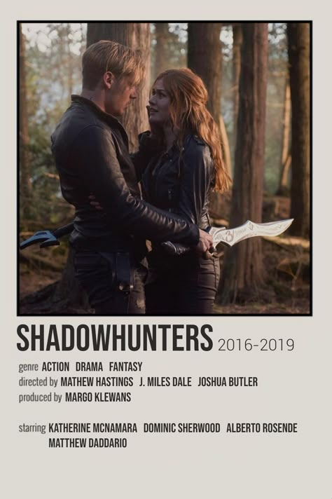 Shadow Hunters Poster, Clary Und Jace, Film Polaroid, Netflix Movies To Watch, Movie Card, Movie To Watch List, Tv Series To Watch, Iconic Movie Posters, New Movies To Watch