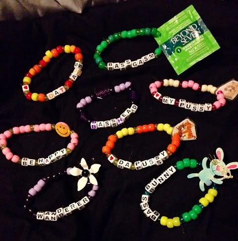 #kandi Rave Candy Ideas, Candy Ideas Rave, Rave Essentials, Rave Candy Bracelets Ideas, Rave Kandi Ideas Edm, Kandi Sayings, Funny Kandi Bracelets Sayings, Rave Kandi Bracelets, Funny Kandi Bracelets