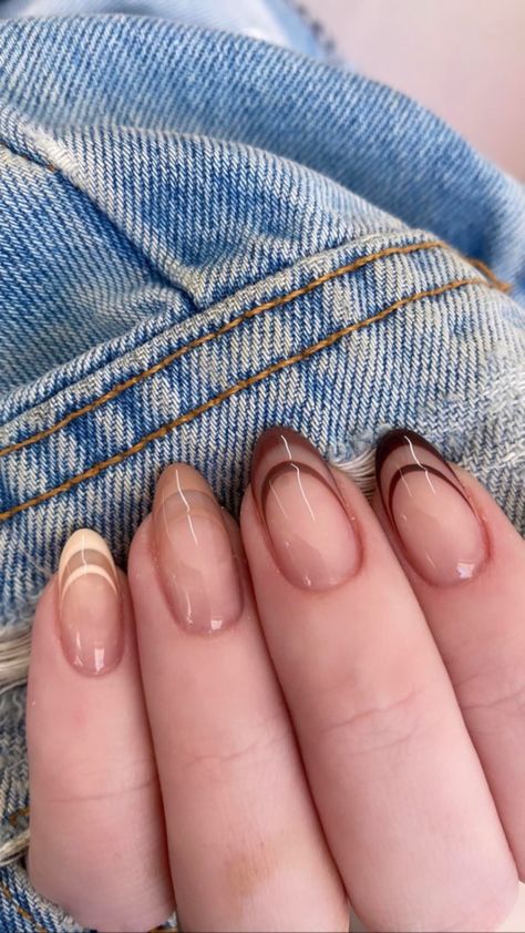 Simple Fall Nails, Casual Nails, Pretty Gel Nails, Soft Nails, Neutral Nails, Fall Nail, Funky Nails, Pretty Acrylic Nails, Short Acrylic Nails