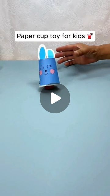 Paper Craft on Instagram: ""Paper Cup Bunny Craft for Kids!"   #diy #origamifun #handmadediy #craftingwithkids #paper #art #artist #handmade #paperart #artwork #papercrafts #straykids #car #kids #kidsofinstagram #craft #origami #paperartist #papercut #papier" Paper Cup Crafts, Craft Origami, Bunny Craft, Cup Crafts, Bunny Crafts, Craft Tutorial, Kids Diy, Kids Corner, Craft For Kids