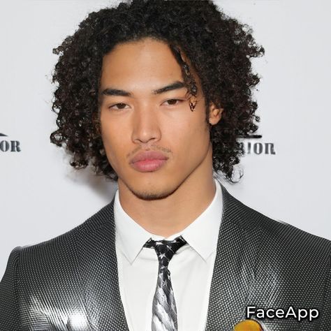 Blasian Face Claims Male, Blasian Model Male, Blasian Men Models, Royal Face Claim Male, Mixed Male Face Claims, Blasian Male Face Claim, Austrian Guys, Racially Ambiguous Man, Black Curly Hair Men