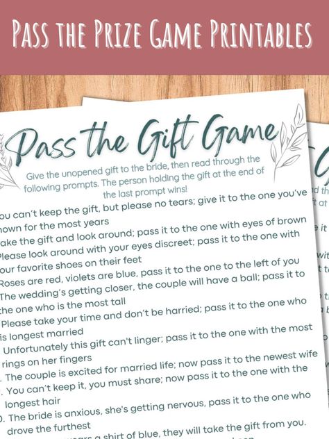 ULTIMATE GUIDE: Pass the Prize Bridal Shower Game - Fun Party Pop Pass The Poem Bridal Shower Game, Bridal Shower Pass The Gift Game, Pass The Prize Bridal Shower Game, Gift Passing Game, Pass The Prize Game, Bridal Shower Games Prizes, Bridal Shower Prizes, 50 Anniversary, Shower Prizes