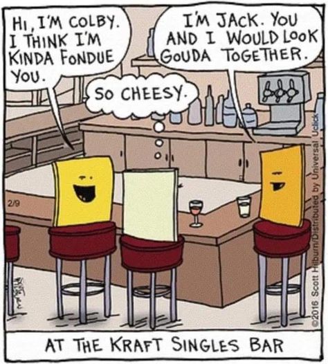 #Jokes #Funnies #Haha #Laughs #DadJokes #Puns #Punny Argyle Sweater Comic, Kraft Singles, Cheesy Puns, Cheesy Jokes, Corny Jokes, Cute Puns, Bad Puns, Online Comics, Belly Laughs