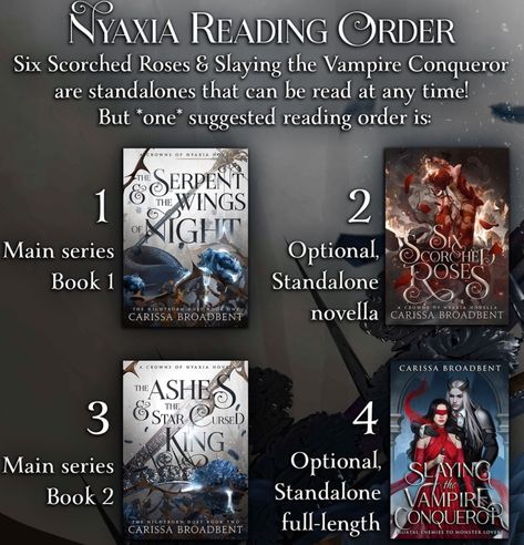 Six Scorched Roses, Carissa Broadbent, Crowns Of Nyaxia, Romance Books Worth Reading, Book Reading Journal, Good Introduction, Book Bucket, Fantasy Book Series, Books To Read Nonfiction