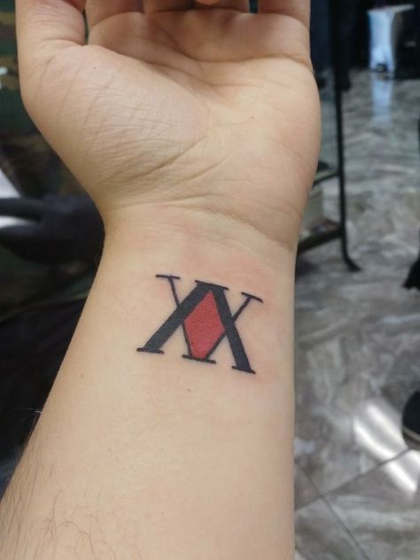 Hxh Logo, Hunter X Hunter Tattoo, Hunter Tattoo, Tattoo Chest, Naruto Tattoo, Muster Tattoos, Anime Tattoo, Aesthetic Tattoo, Tattoo Outline