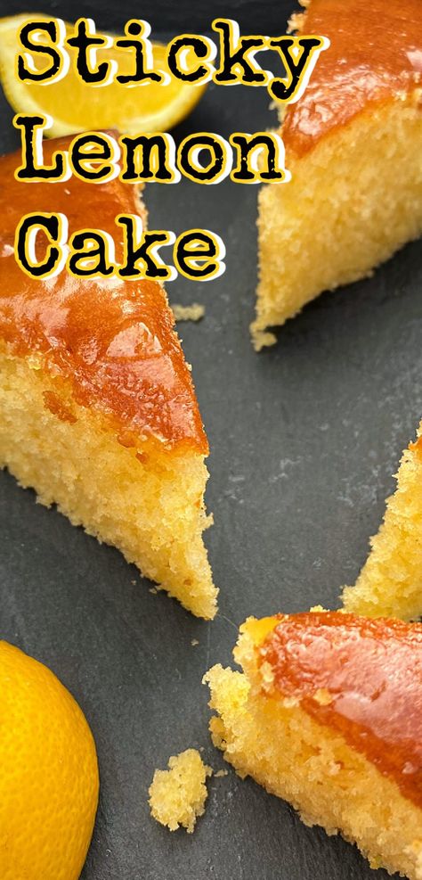 Sponge Cake Recipe Best, Lemon Syrup Cake, Homemade Cake Recipe, Moist Lemon Cake Recipe, Lemon Cake Mix Recipe, Lemon Cake Easy, Syrup Cake, Moist Lemon Cake, Lemon Recipe