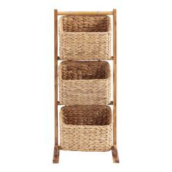 3 Tier Basket Stand, Minimal Toys, Tiered Basket Stand, Tiered Basket, Weaving Products, National Park Nursery, Bathroom Storage Furniture, Bathroom Ideas Storage, Narrow Storage