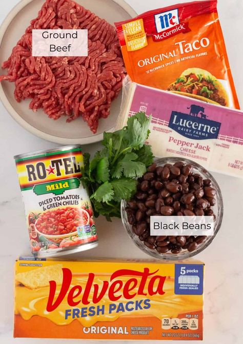 Super Easy Velveeta Queso Dip with Rotel - Practically Homemade Velveeta Bean Cheese Dip, Queso Recipe With Velveeta, Queso With Rotel And Velveeta, Queso Dip Recipe Velveeta, Queso With Velveeta And Rotel, Cheeseburger Dip Crockpot Velveeta, Velveeta Taco Dip, Homemade Queso Dip Velveeta, Velveeta Ground Beef Dip