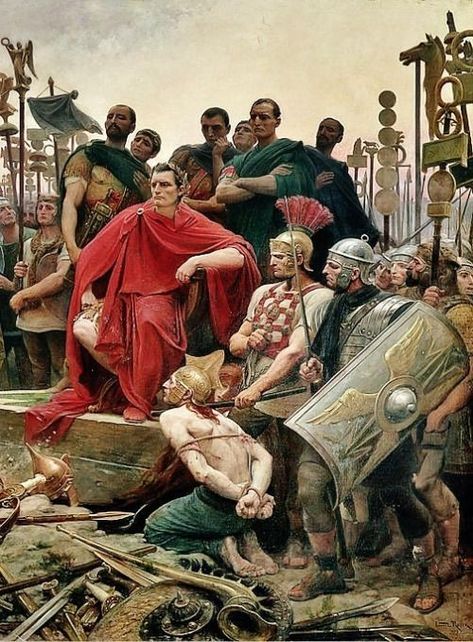 Gaius Julius Caesar, Imperiul Roman, Rome History, Roman Warriors, Historical Warriors, Roman Army, Roman Legion, Empire Romain, Historical Painting