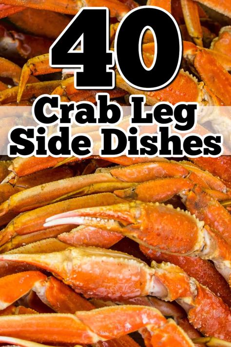 Side dishes to serve with crab legs are essential in creating a well-rounded and satisfying seafood feast. In this article, we present a curated selection of the 40 best side dishes that beautifully enhance the flavors of succulent crab legs. From buttery corn on the cob to zesty citrus-infused salads and everything in between, these delectable accompaniments are sure to elevate your dining experience to new heights. Crab Legs Dinner Meals, Crab Leg Meal Ideas, King Crab Leg Dinner Sides, Side Dishes To Go With Seafood, Crab Feed Party Ideas, Seafood Dinner Side Dishes, Side Dishes For Crab Boil, Crab Feast Side Dishes, Sides To Go With Crab Legs Dinners