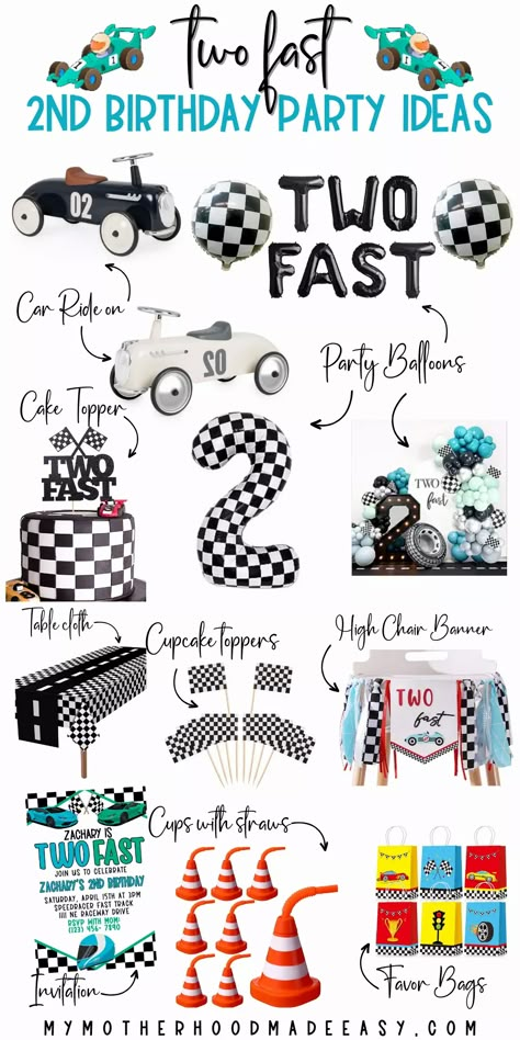 Too Fast 2nd Birthday, 2nd Cars Birthday Party, 2 Fast 2 Furious Birthday Party Games, Two Year Old Car Birthday Party, 2nd Lap Birthday Party, 2 Fast Birthday Party Blue, Race Car Theme 2nd Birthday, 2 Fast Birthday Party Favors, Racing 2nd Birthday