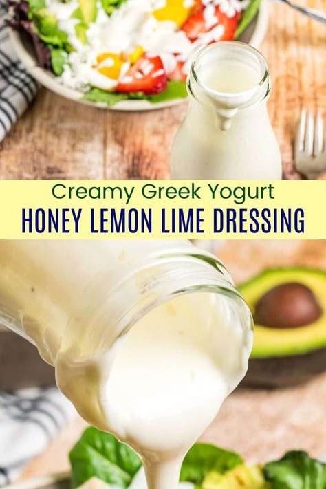 Simple Ranch Dressing, Dressing Greek Yogurt, Greek Yogurt Salad, Yogurt Dressing Recipe, Yogurt Salad Dressing, Make Salad Dressing, Greek Yogurt Salad Dressing, Easy To Make Salad, Honey Salad Dressing