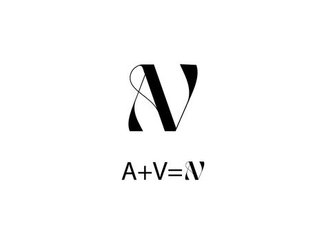 Av Letter Logo by Enamul Haque on Dribbble Va Tattoo Letter Design, A And V Tattoo, Va Monogram Logo, Av Tattoo, A And V Letters Love, Av Logo Design, V Letter Tattoo, Av Logo, Va Logo