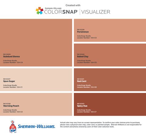 Sherwin Williams Clay Paint Colors, Sherwin Williams Baked Clay, Ceramics Tiles, Baked Clay, Baking Clay, Butterfly House, Clay Paint, Color Chip, Fire Clay