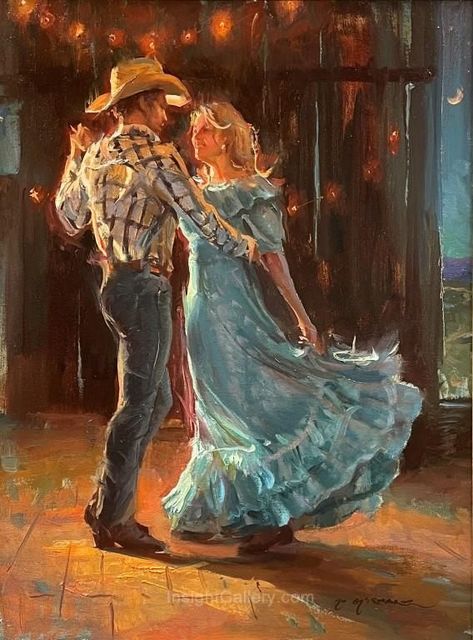 Old Cowboy Paintings, Daniel F Gerhartz, Cowboy Painting, Western Artwork, Western Romance, Western Paintings, Wedding Painting, Book Titles, Romance Art