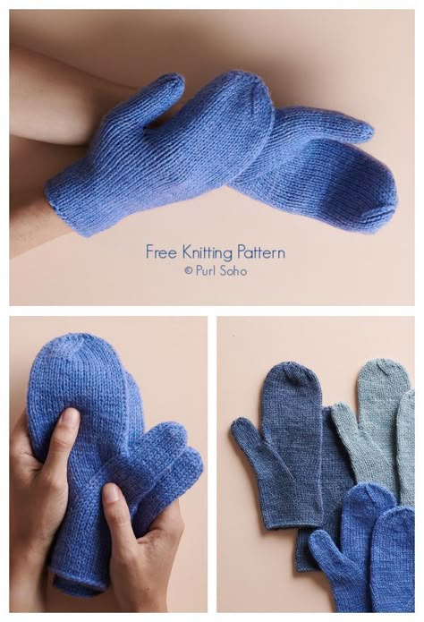 Knit Gloves Free Pattern, Free Mitten Knitting Patterns, Knit Mittens Pattern, Mittens Template, Knitting Gloves Pattern, Knitted Gloves Mittens, Knitting Mittens, Knitted Mittens Pattern, Glove Pattern