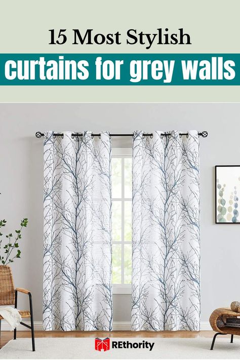 Are you looking for the perfect window covering to bring out the beauty of your grey walls? Look no further! This article will discuss the 15 most stylish curtains for grey walls. Whether you prefer a dramatic, bold look or a more subtle, timeless style, you're sure to find a curtain to match your tastes. So keep reading to find the perfect window covering for your cozy grey oasis! Curtains For Gray Walls Living Room, Curtains For Grey Walls In Living Room, Curtains For Light Gray Walls, Curtains With Grey Walls, Curtains To Match Grey Walls, Blue Grey Curtains, Curtains For Grey Walls, Textured Window Treatments, Grey Curtains Living Room