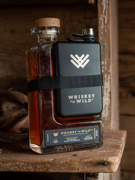 Whiskey In The Wild...smooth and delicious with a rich dark chocolate flavor Canadian Whiskey, Spartan Race Training, Black Elderberry, Whiskey Flask, Race Training, Spartan Race, Xmas Ideas, Embossed Logo, In The Wild