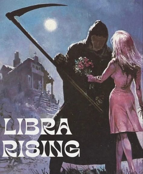 Libra Core, Vintage Pulp Art, Libra Sun, Libra Rising, Horoscope Art, Astrology Art, Astrology Chart, Pulp Art, Zodiac Love