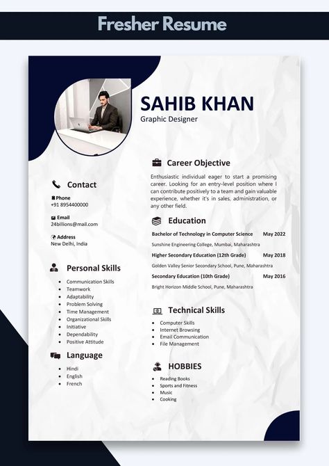 Resume of a Fresher | Format Resume for Fresher Skill For Resume, Teachers Resume Examples, Resume For Digital Marketing Fresher, Resume Format For Freshers Engineer, Resume Format For Freshers Teacher, Cv Format For Job For Freshers, Resumes For Freshers, How To Make Resume For Fresher, Resume For Freshers Commerce