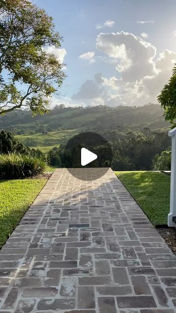 Glenfernie Farm on Instagram: "The recycled brick path that gets more attention than anything else. After realising that most of the recycled bricks around Byron / Brisbane area weren’t going to cut it, we sourced palettes from Sydney.   The bricks we chose were recycled with a limewash finish. The grout is a mix of white sand with offwhite cement (ratio 3:1).   Could not be happier with the end result. 🧱" Recycled Brick Path, Glenfernie Farm, Reclaimed Brick Patio, Red Brick Pavers, Lime Wash Brick, Outdoor Paving, Brick Path, Recycled Brick, Reclaimed Brick