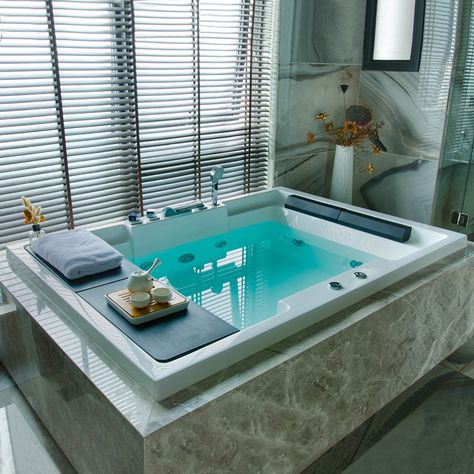 massage spa acrylic shower whirlpool jetted bathing tub bathtub 2 person in cheap price with TV https://m.alibaba.com/product/1600576321931/massage-spa-acrylic-shower-whirlpool-jetted.html?__sceneInfo={"cacheTime":"1800000","type":"appDetailShare"} Large Jetted Bathtub, Double Jacuzzi Bath, 2 Person Tub Bathtubs, Spa Bathtub Ideas, Large Jacuzzi Tub Master Bath, 2 Person Bathtub Master Bath, Drop In Whirlpool Tub Ideas, Bathroom With Jacuzzi Tub Ideas, Jacuzzi Tub Bathroom Decor Ideas