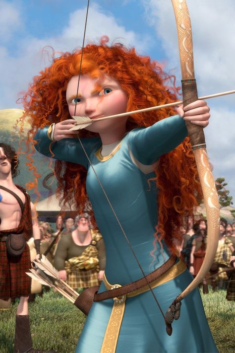 Humor Disney, Merida Disney, Brave Merida, Princess Merida, Disney Brave, Merida Brave, Princess Movies, Disney Icons, Bow And Arrow