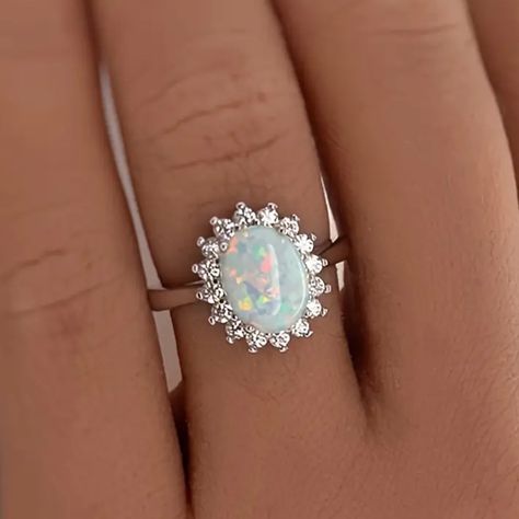 060 Brand New Opal Ring -Has Rhodium Finish For Extra Shine And Also Extra Protection -100 % Hypoallergenic -Will Not Tarnish Or Fade -Perfect For Gift, Holiday,Christmas,Birthday,Vacation, Mother's Day,Valentine's Day Comes In A Little Gift Box Like The Item? Make An Offer Same Day Shipping Happy Shopping Other Listings: Oil Painting Acrylic Painting Wall Art Boho Engagement Diamond Autumn Pin 10k 14k 18k Winter Brooch Bohemian Necklace Bracelet Bangle Nike Aquamarine Drop Micro Vikings Winter Barbie Jewelry, Acrylic Painting Wall, Boho Engagement, Autumn Jewelry, Christian Bracelets, Trending Jewelry, Cute Engagement Rings, Birthday Vacation, Winter Jewelry