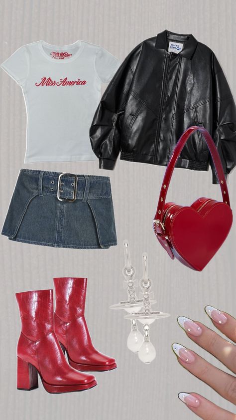 #lanadelrey #red #outfit #fit #leather #downtown #coquette #downtowngirl #lana Lana Tour Outfits, Lana Style Outfits, 1d Concert Outfit, Role Model Concert Outfit Ideas, Red Platform Boots Outfit, Lana Feel Rey Concert Outfit, Ldr Concert Outfit, What To Wear To Lana Del Rey Concert, Lana Del Ray Concert Outfit Ideas