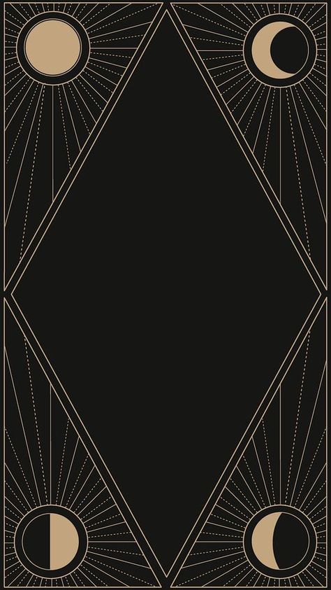 Wallpaper Iphone Tarot, Phone Wallpaper Black, Boho Wallpaper Iphone, Wallpaper Frame, Iphone Wallpaper Dark, Mystic Wallpaper, Back Cover Design, Ui Ux 디자인, Wattpad Background