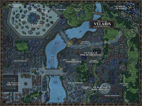 Map Of Velaris, Shifting To Acotar, River House Acosf, Acotar Timeline, Sarah J Maas Universe, Acnh Acotar, Sarah J Maas Books Aesthetic, Acotar Townhouse, House Of Wind Acomaf