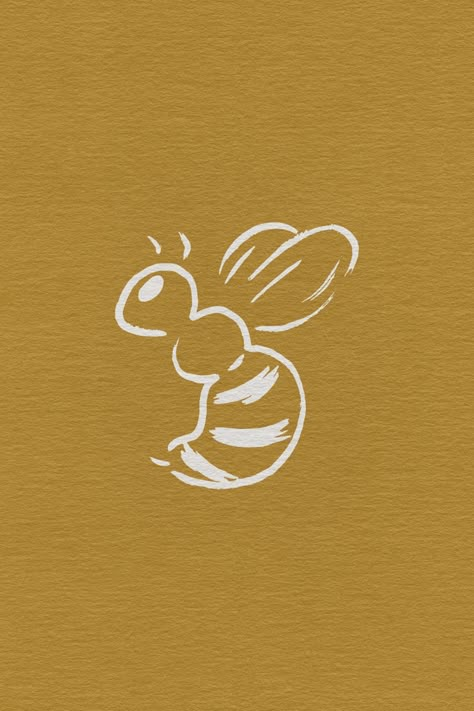 Bee Custom Illustration | custom illustration, hand drawn, yellow and white, nature vibes, organic aesthetic, organic, minimalistic, ipad drawing, brand illustrations, brand assets, website graphics Bees Graphic Design, Bee Illustration Graphic Design, Honey Illustrations, Cute Bee Drawing, Bees Drawing, Bee Branding, Honey Bee Illustration, Farmers Market Logo, Honey Branding