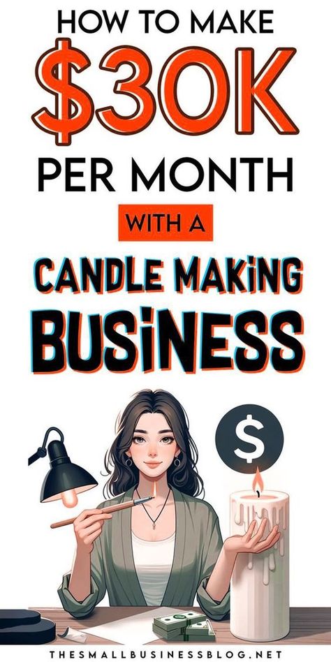 How to Start a Candle-Making Business in 2024 - The Small Business Blog Small Business Blog, Candle Making Business, Best Small Business Ideas, Candle Packaging, Candle Business, Social Media Jobs, Small Business Ideas, Business Inspiration, Remote Jobs