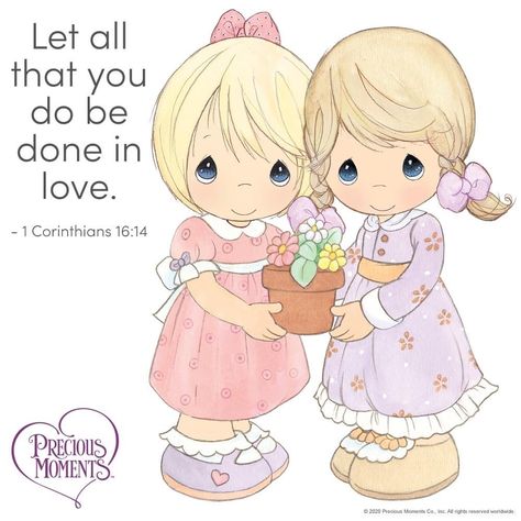 My Precious Moments, Precious Moments Quotes, Precious Moments Coloring Pages, Ruth Morehead, Walt Disney Princesses, Moments Quotes, Precious Moments Figurines, Love One Another, Pearl And Lace