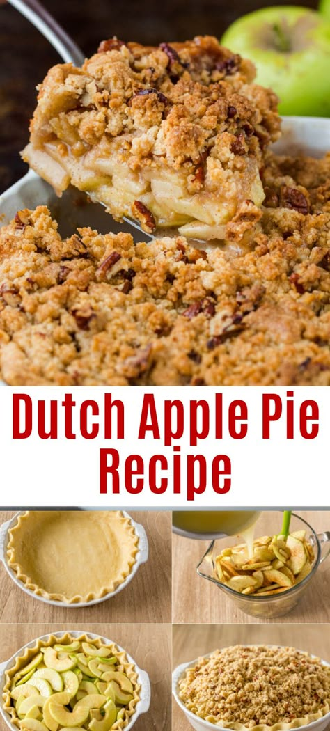 Apple Betty Recipe, Apple Crisp Pie, Dutch Apple Pie Recipe, Apple Crumb Pie, Apple Pie Recipe Easy, Apple Crumble Pie, Dutch Apple Pie, Best Apple Pie, Apple Crumb