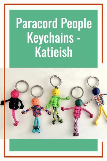 Paracord Keychain Step By Step, Paracord People Tutorial, Paracord Person Keychain, Scouts Crafts Ideas, Paracord People Keychain, Paracord Buddy Tutorial, Summer Camp Gifts For Kids, Paracord Keychain Patterns, Easy Gifts To Make For Kids