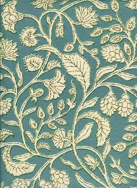 0958/4 / TURQUOISE / PARADISE Wedding Floor, Ajrakh Pattern, Indian Block Print Fabric, Nature Art Drawings, Textile Prints Design, Indian Prints, Indian Block Print, Winter Print, Prints Design