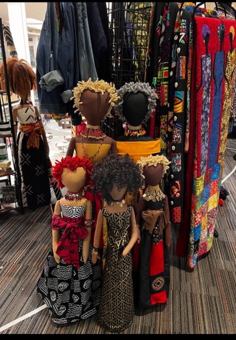 African Dolls Handmade, Black Folk Art Dolls, Soft Sculpted Doll, Black Folk Art, Dolls Handmade Diy, African Dolls, African Crafts, Sculpted Doll, Art Dolls Cloth