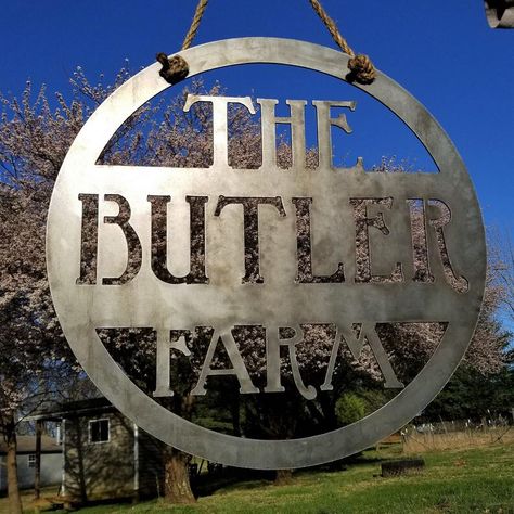 Custom Farm Signs, Driveway Sign, Metal Farm Sign, Farm Entrance, Cnc Plasma Table, Ranch Sign, Plasma Table, Driveway Entrance, Wedding Wall Decorations