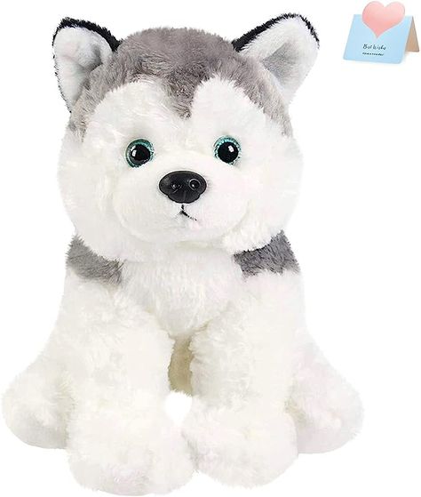 BSTAOFY 12'' Husky Stuffed Animal Realistic Puppy Dog Soft Plush Toys Adorable Birthday Christmas Festivals Gifts for Kids Toddlers Boys Girls Cute Dog Stuffed Animals, Cute Dog Plushies, Husky Stuffed Animal, Colorful Puppies Plush, Puppy Plush, Soft Toy Dog, Teddy Bear Stuffed Animal, Puppy Dog, Softies