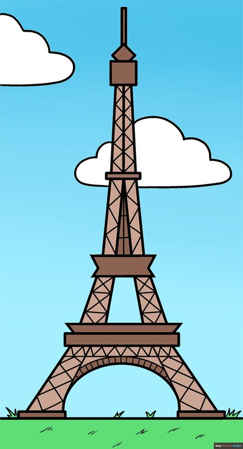 How to Draw the Eiffel Tower Featured Image Eiffel Tower Draw, Paris Drawing Easy, Tower Drawing Easy, Eiffel Tower Drawing Easy, Evil Tower, Eiffel Tower Drawing, Tower Drawing, Eiffel Tower Pictures, Paris Drawing