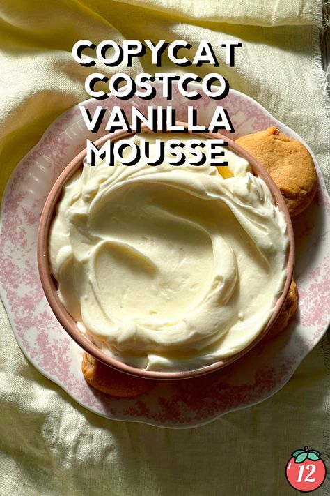 Copycat Costco Vanilla Mousse | 12 Tomatoes Vanilla Cheesecake Mousse Filling, Vanilla Mouse For Cake, Costco Tuxedo Cake Copycat Recipe, Costco Vanilla Mousse Filling, Costco Cheesecake Mousse Filling, Copycat Costco Vanilla Mousse 12 Tomatoes, Costco Mousse Cake Filling, Mouse Filling For Cakes, Copycat Costco Vanilla Cake