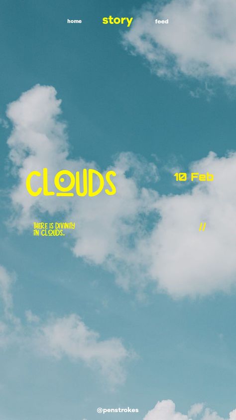 Cloud Typography, Lash Studio, Cloud Illustration, Summer Series, Portfolio Website Design, Cloud Art, Girl Posters, Fade Out, Above The Clouds