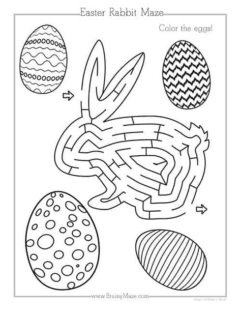 Free printable Easter mazes for kids. Includes Easter Cross Maze, Easter Bunny maze, Easter Egg Maze and so much more! Your students will LOVE to solve these fun Easter maze worksheets. April Holidays, Superstar Worksheets, Reading Sight Words, Jelly Beans Easter, Maze Worksheet, Printable Mazes, Marshmallow Bunny, Easter Rabbits, Kindergarten Phonics