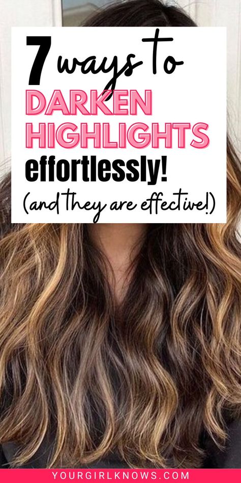 Are you tired of your current highlights? Discover how to darken highlights with ease and achieve stunning results! Follow these 7 tried-and-tested tips to transform your look in no time - all from the comfort of your home. Say goodbye to salon appointments and hello to ⚡️outstanding hair⚡️! Darken Highlights, At Home Highlights, Drugstore Shampoo, How To Darken Hair, Getting Rid Of Dandruff, Oily Hair, Colored Highlights, Hair Care Routine, Dandruff