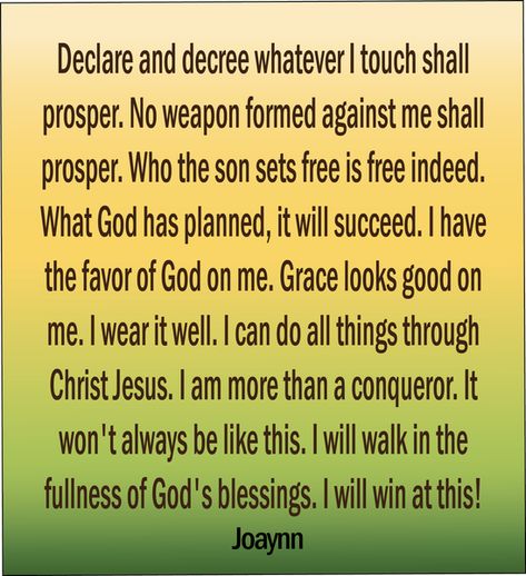 Say This With Me, I Declare And Decree I Will Walk In The Fullness of God’s Blessings! | Joaynn510 Declare And Decree, I Decree And Declare, Decree And Declare, Prayers Of Encouragement, Warfare Prayers, Thanks To God, Deliverance Prayers, Spiritual Attack, Spiritual Warfare Prayers