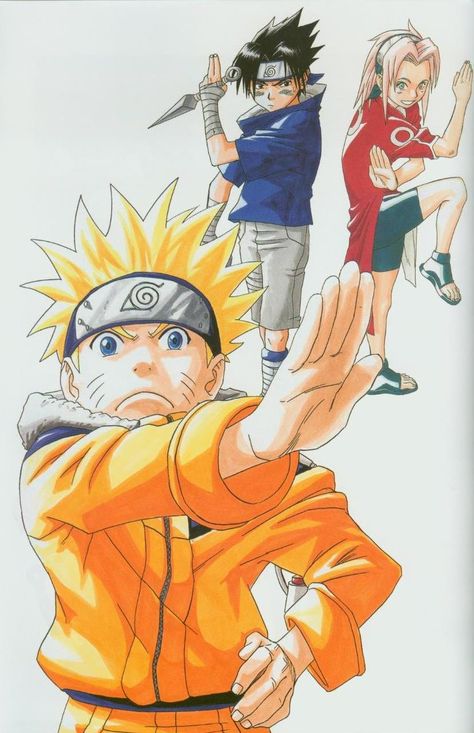 Naruto #anime #animeotaku #otaku #anime art #otakue art #animemanga #manga #naruto #sasuke #narutoart #narutoartbook Naruto Official Art, Kishimoto Art, Naruto Team 7, Naruto Teams, Naruto Drawings, Masashi Kishimoto, Naruto Manga, Naruto Stuff, Naruto Sasuke