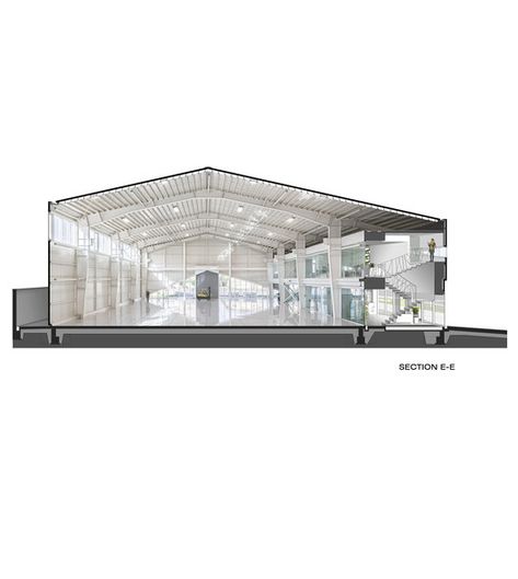 Warehouse Design Architecture, Industrial Warehouse Design, Warehouse Floor Plan, Warehouses Architecture, Warehouse Office Design, Warehouse Facade, Warehouse Architecture, Hangar Design, Modern Warehouse