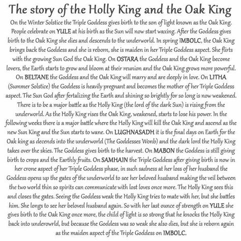 Sabbats The Oak King, Oak King And Holly King Story, Oak And Holly King, Oak King And Holly King, Holly King Oak King, The Holly King, 8 Sabbats, Guiseppe Arcimboldo, Wiccan Holidays